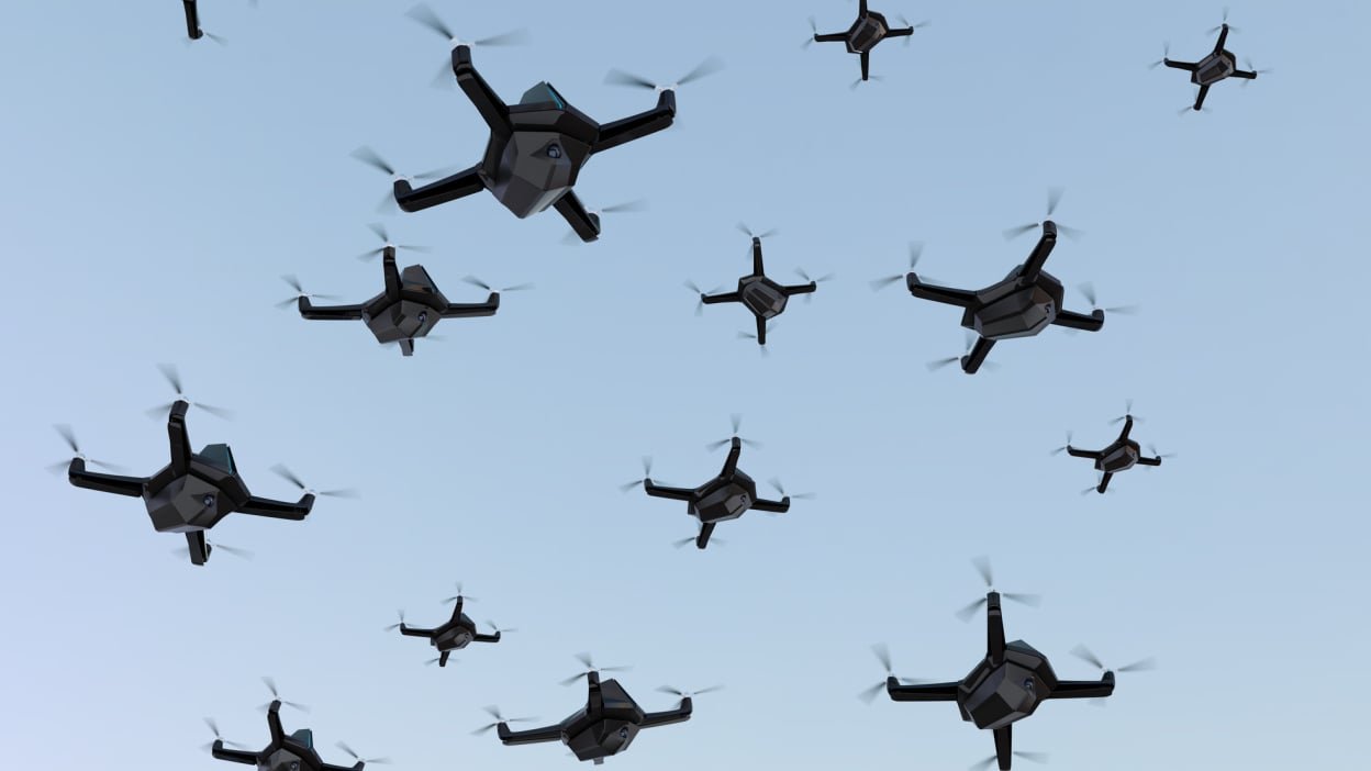 FBI agents swarmed with drones during a hostage rescue operation